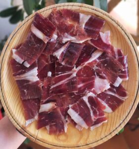 Plato de jamón ibérico