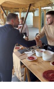 cortador de jamón para eventos
